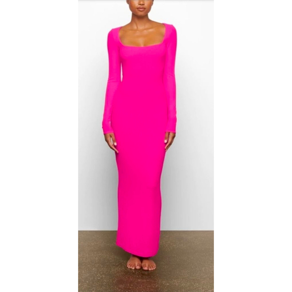 SKIMS Dresses & Skirts - NWT Skims Soft Lounge Long Sleeve Dress Size 2X